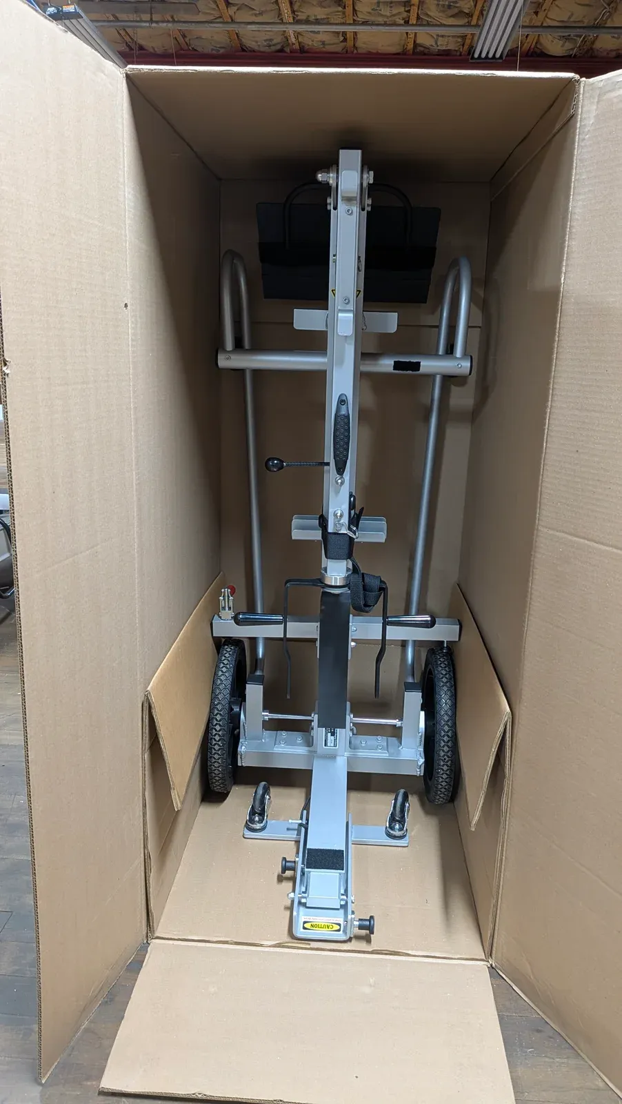 RM26C cart packed in its shipping box