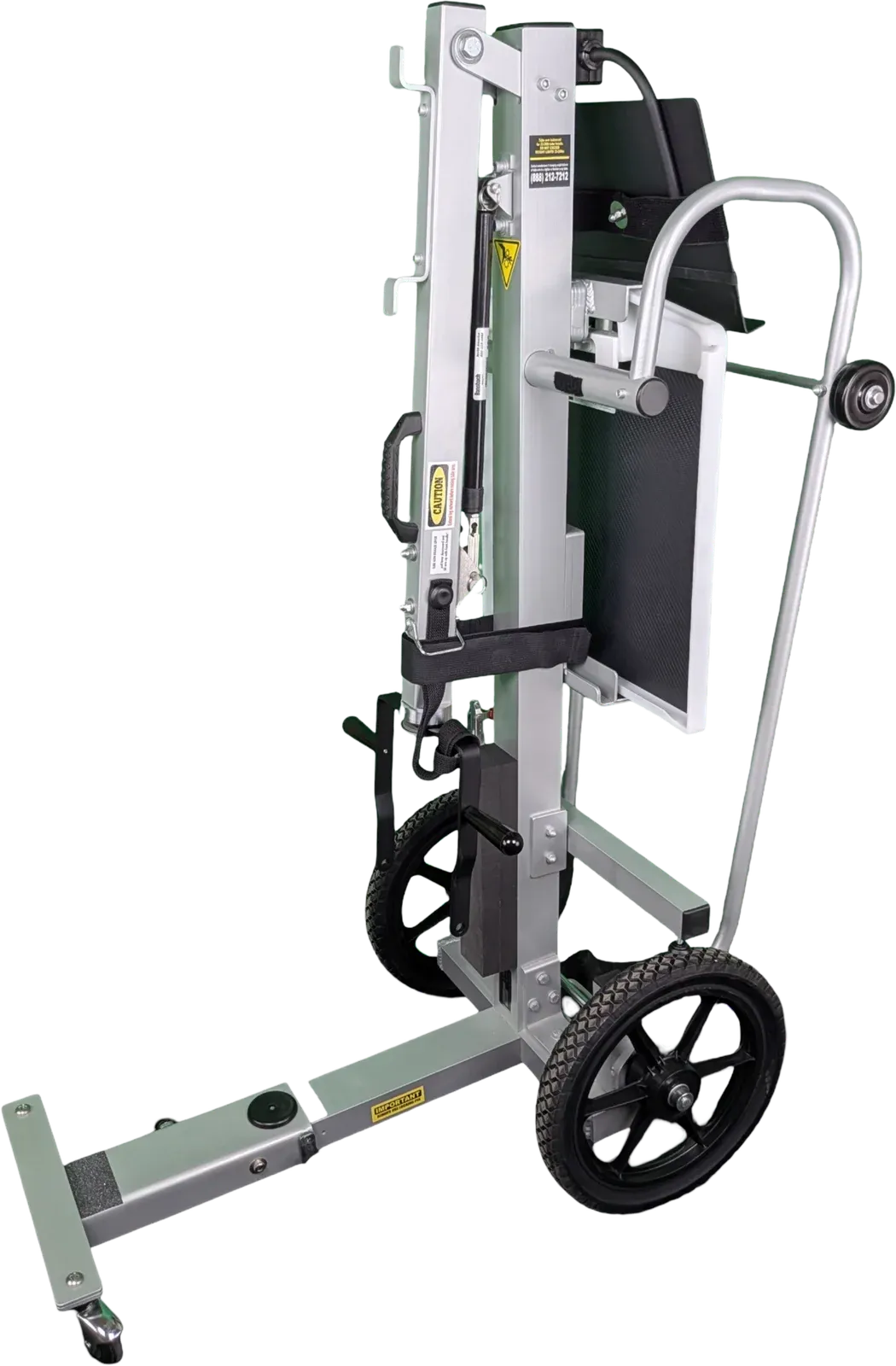 RM26C portable x-ray cart, front-right view with DR holder